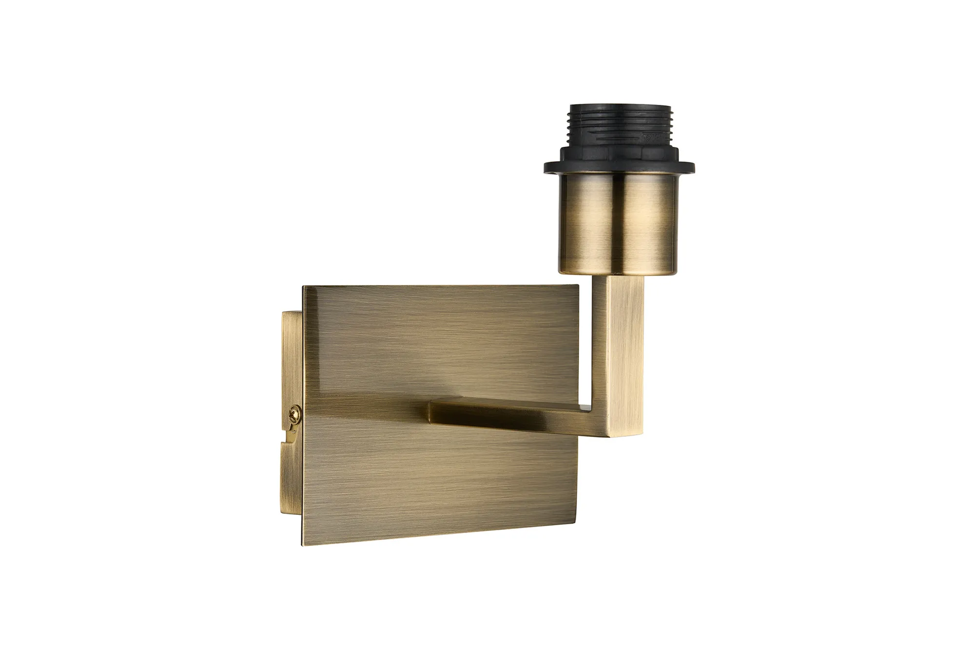Clara Antique Brass Wall Lights Deco Armed Wall Lights